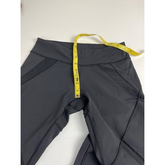 LULULEMON LEGGINGS SIZE 6 BLACK CAPRI LENGTH MESH‎ - Picture 6 of 12
